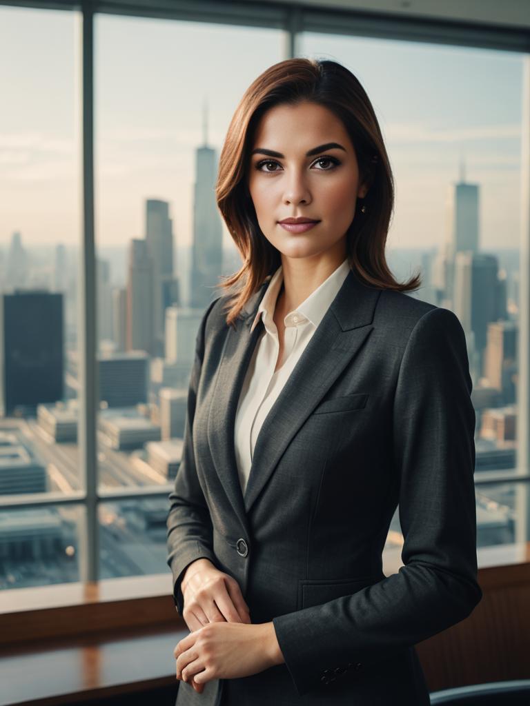 Confident Businesswoman in Modern Office