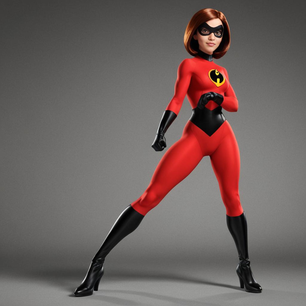 Elastigirl in Red and Black Costume