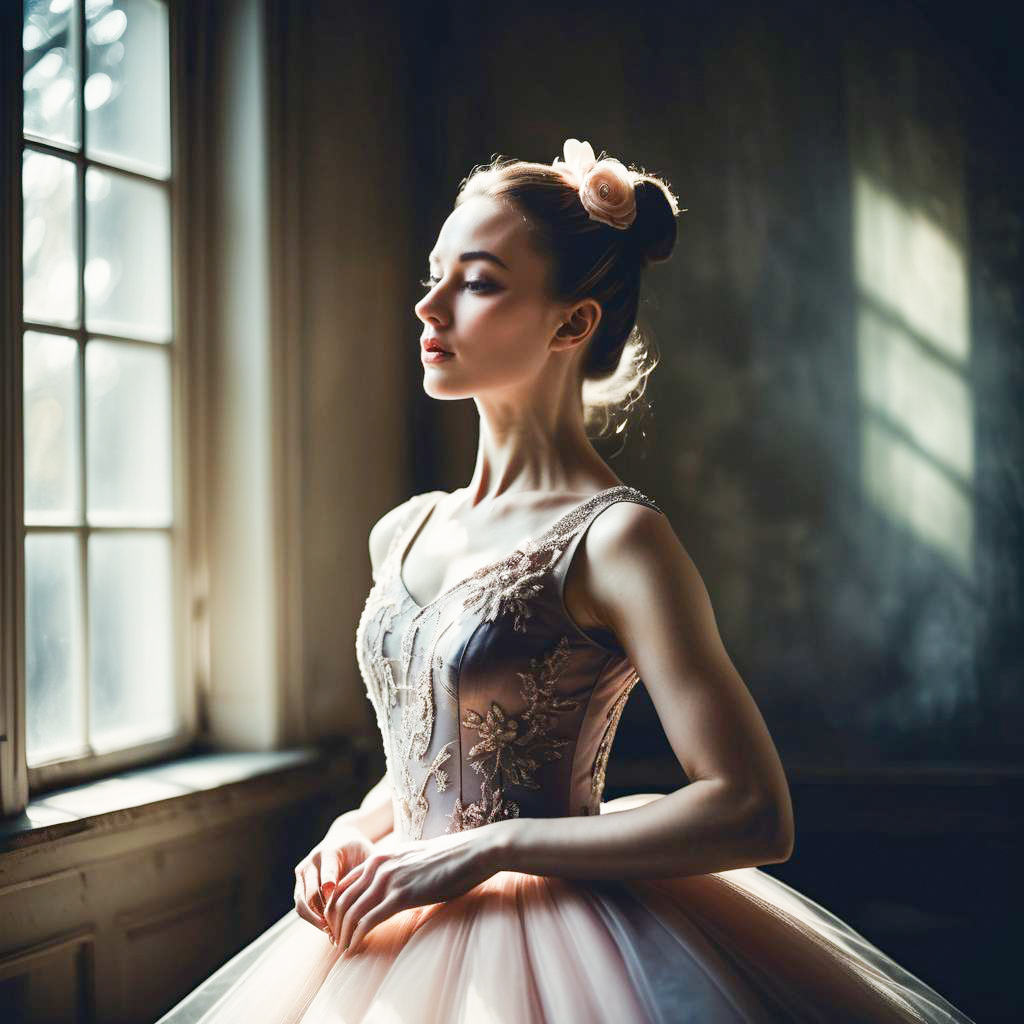 Graceful Ballerina in Sunlit Room Graceful Ballerina in Sunlit Room
