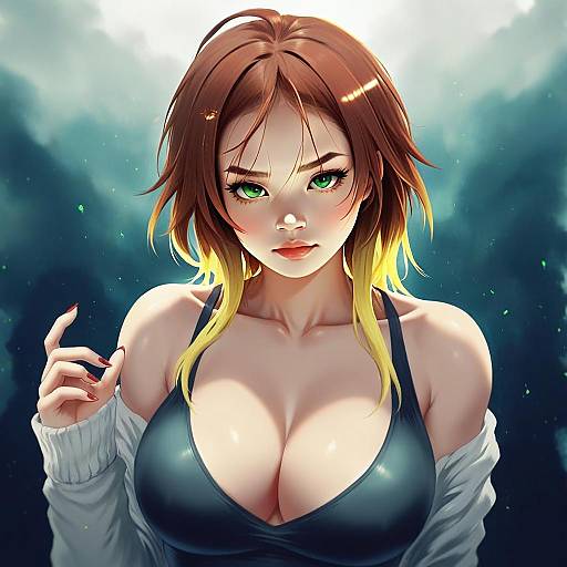 Aketa Mikoto Anime Style Woman Digital Illustration