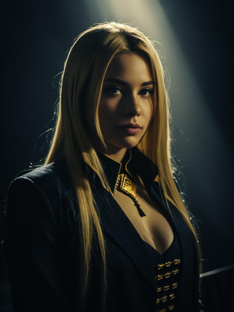 Sexy Cosplay Woman as Ino Yamanaka from Naruto with Realistic Lighting