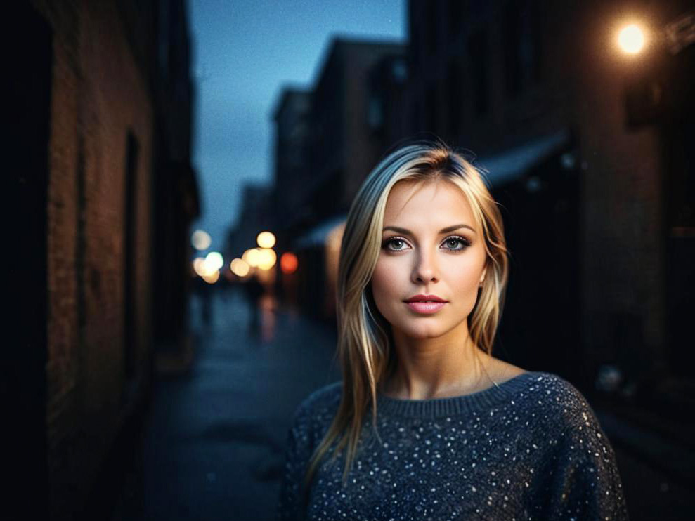 Portrait of a Young Woman in Urban Setting