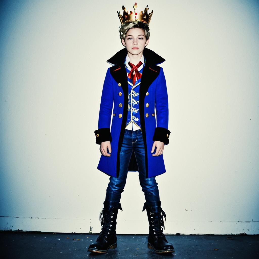 Ever After High Inspired Boy's Royal Costume with Crown and Boots