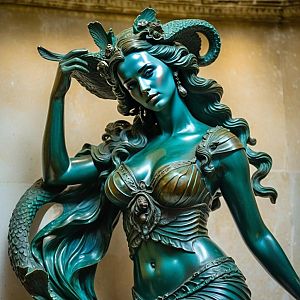 Bronze Mermaid Sculpture