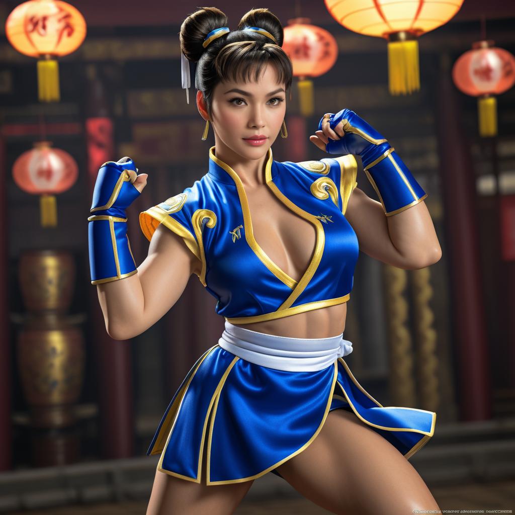 Chun-Li in Action - Street Fighter