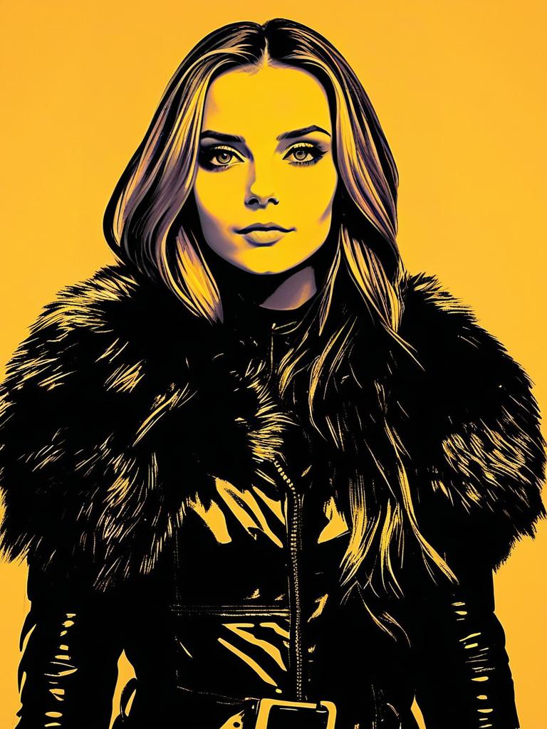 Confident Woman in Pop Art Style Confident Woman in Pop Art Style