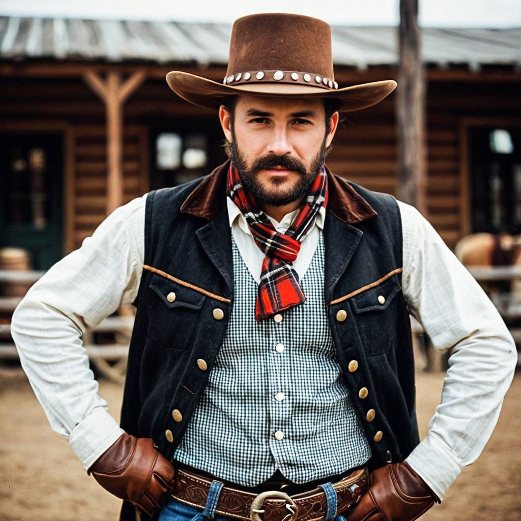 Wild West Cowboy in Classic Costume