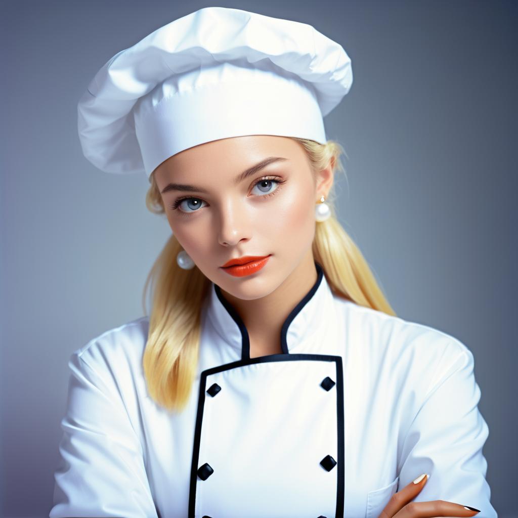 Confident Young Woman Chef