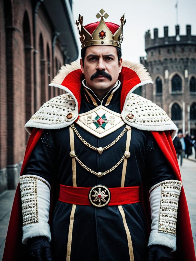 Man in King Outfit Costume Professional Cosplay Photography