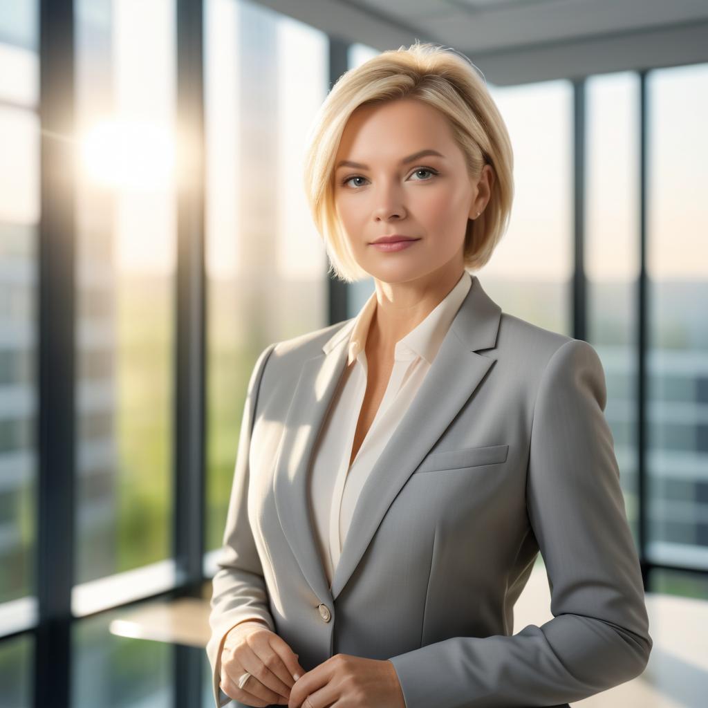 Confident Businesswoman in Modern Office