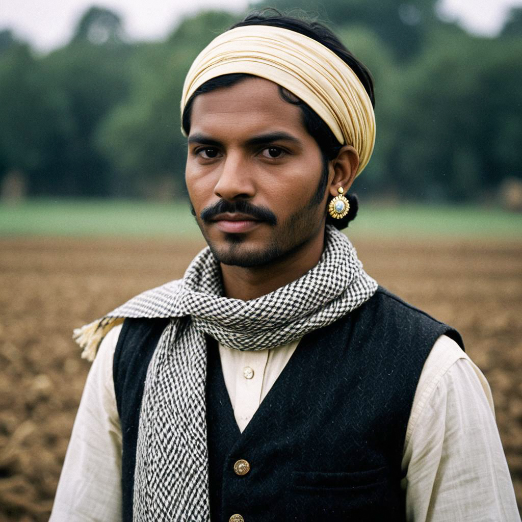 Young Indian Man in Traditional Attire