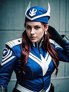 Realistic Woman Cosplay in Captain Boomerang Costume