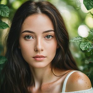 Young Woman Portrait in Nature