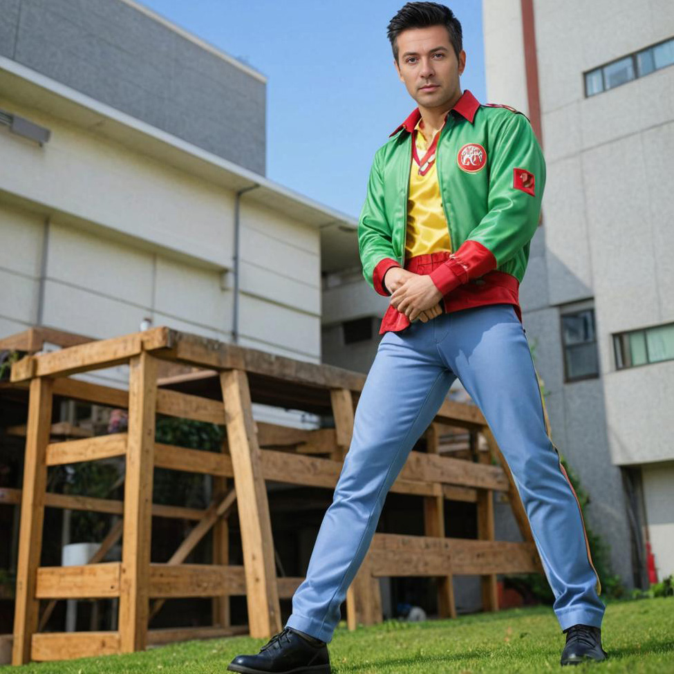 Man in Yusuke Urameshi Costume Outdoors