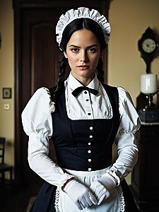 Woman in Django Unchained Maid Costume Cinematic Realism