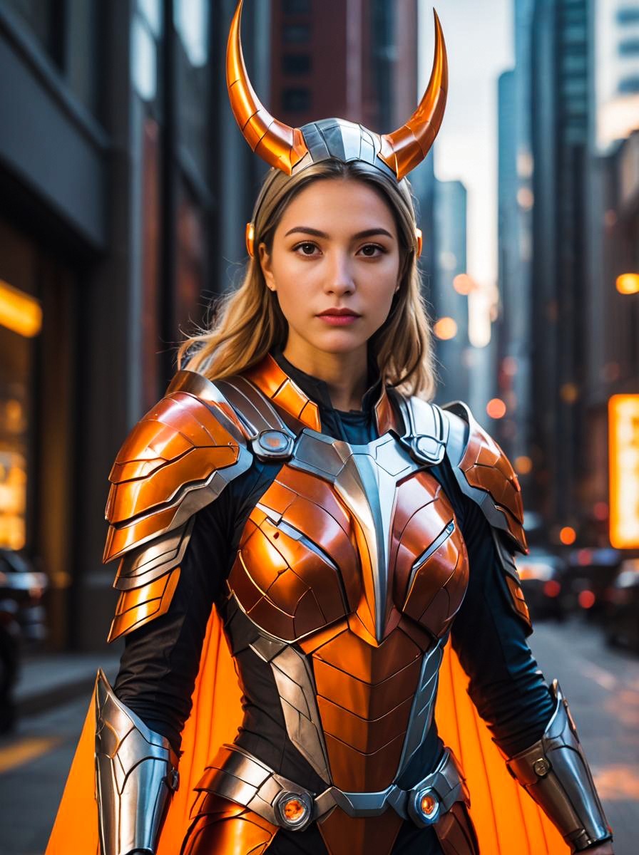 Woman in Beta Ray Bill Costume