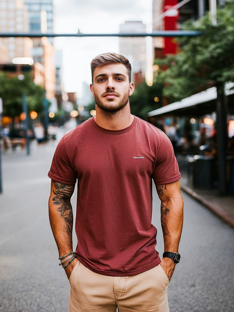 Confident Young Man in Urban Setting