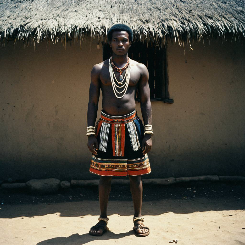 Man in Traditional Zulu Attire