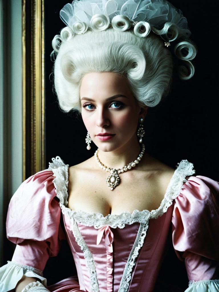 Marie Antoinette Fancy Dress Woman in 18th Century Style Costume