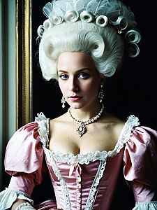 Marie Antoinette Fancy Dress Woman in 18th Century Style Costume