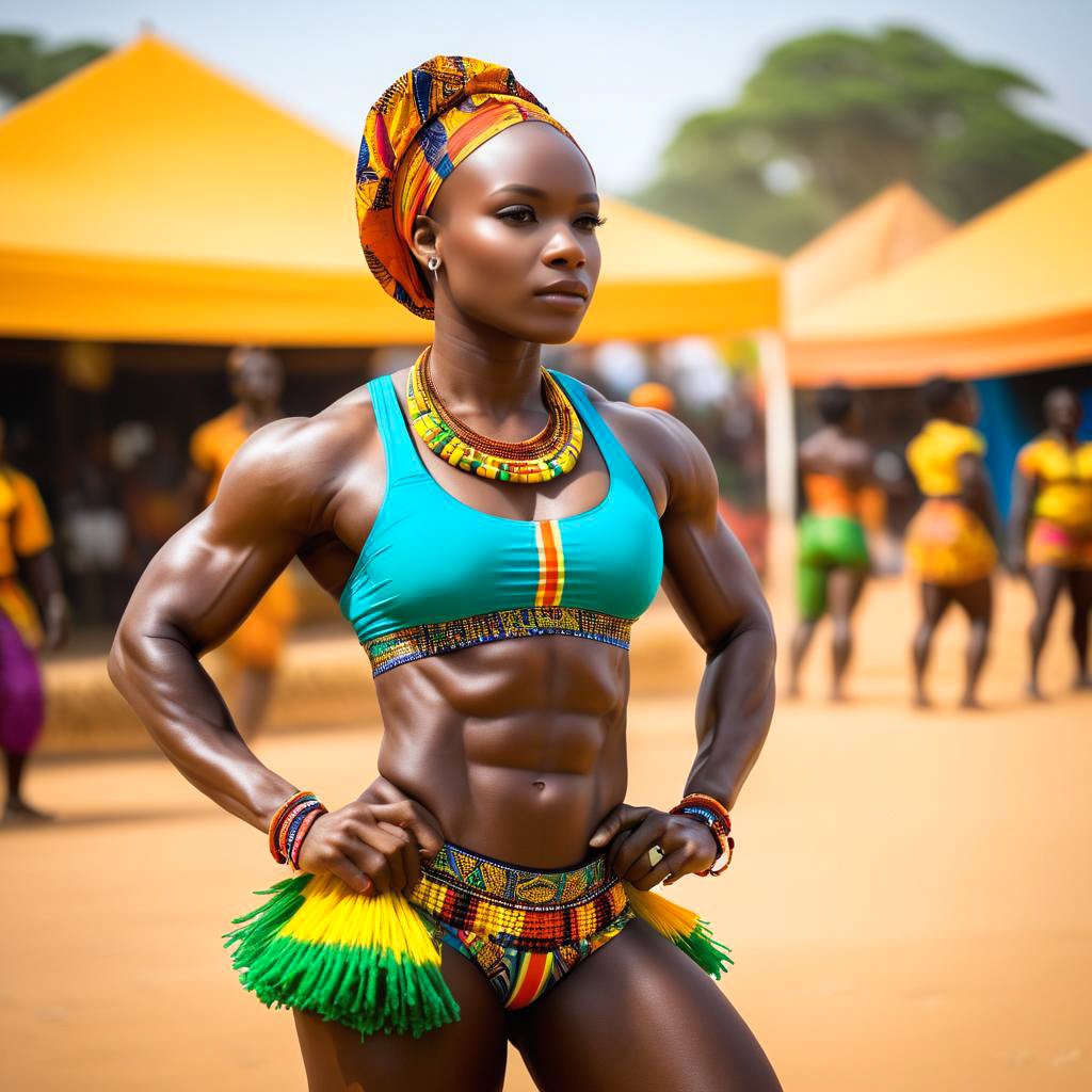 Confident Woman in Traditional African Attire