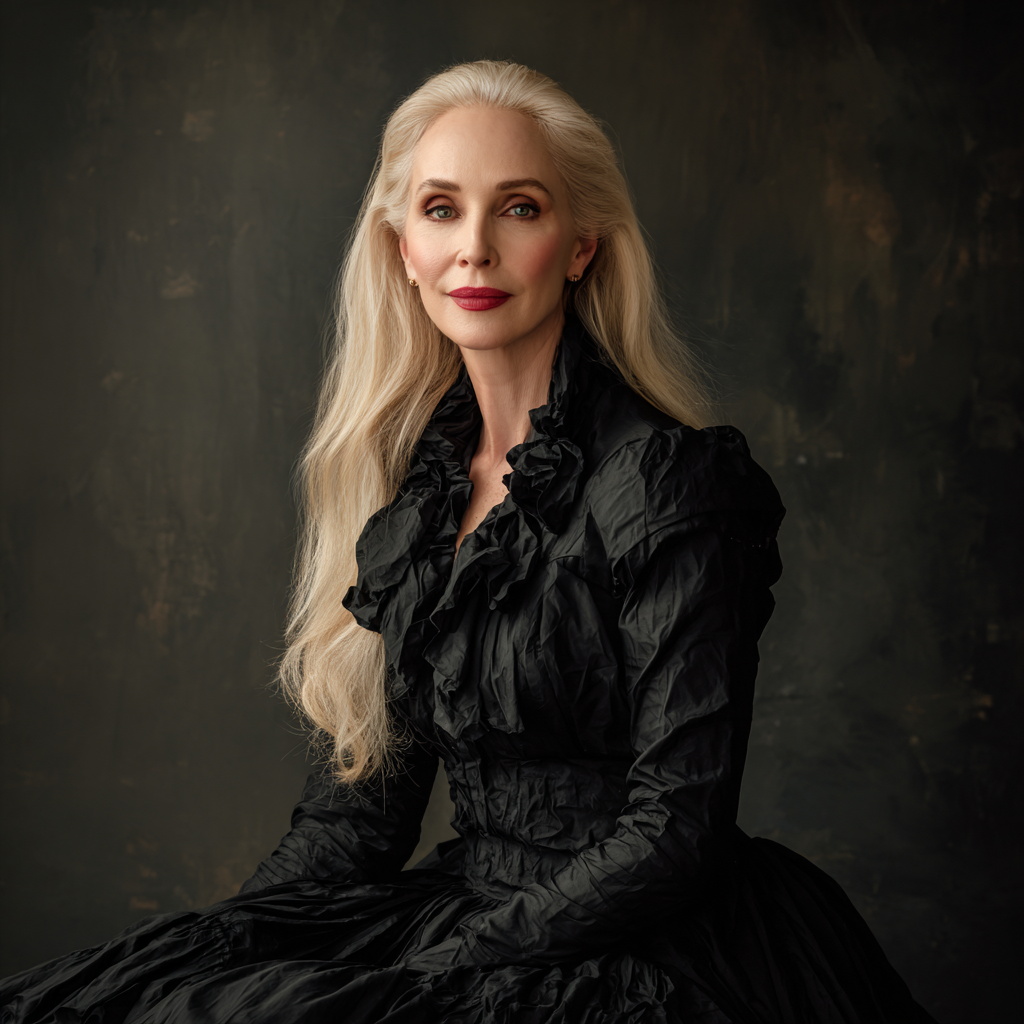 Elegant Older Woman in Victorian Dress Elegant Older Woman in Victorian Dress