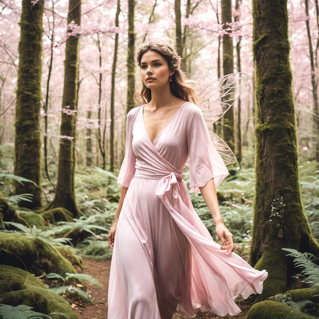 Fairy Woman in Magical Forest