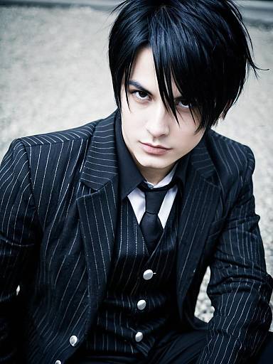 Man Cosplay Chrollo Lucilfer Costume Realistic Photo