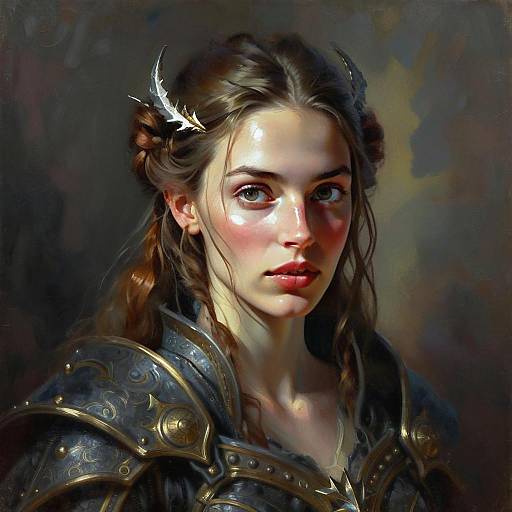 Mother of Dragons Beautiful Oil Painting High Detail Fantasy Portrait