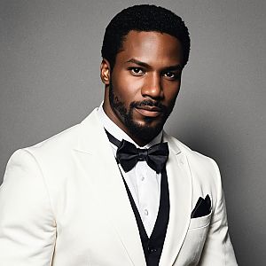 Elegant Man in White Tuxedo
