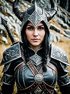 Medieval Fantasy Warrior in Armor