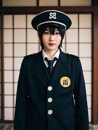 Realistic Cosplay of Hanako from Jibaku Shounen Hanako-kun in Traditional Setting