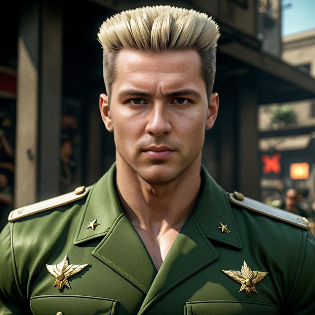 Guile from Street Fighter - Iconic Military Costume