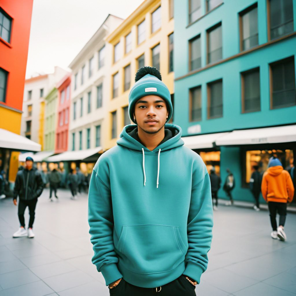 Confident Young Man in Urban Setting