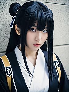 Realistic Anko Mitarashi Cosplay Woman Character Portrait