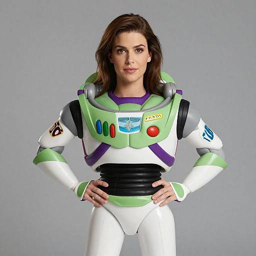 Woman Wearing Buzz Lightyear Costume Inspired by Toy Story
