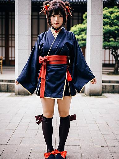 Mumei Kabaneri of the Iron Fortress Cosplay in Traditional Kimono Outfit