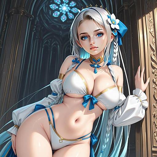 Morgan Le Fay Water Princess Fantasy Anime Illustration