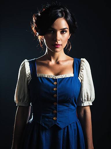 Realistic Photo of Woman in Luca Character Cosplay Costume