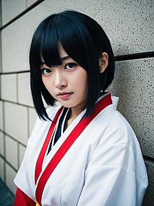 Realistic Cosplay Woman Wearing Naru Osaka Costume