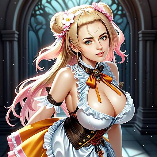 Momosuzu Nene 1st Costume Anime Style Digital Illustration