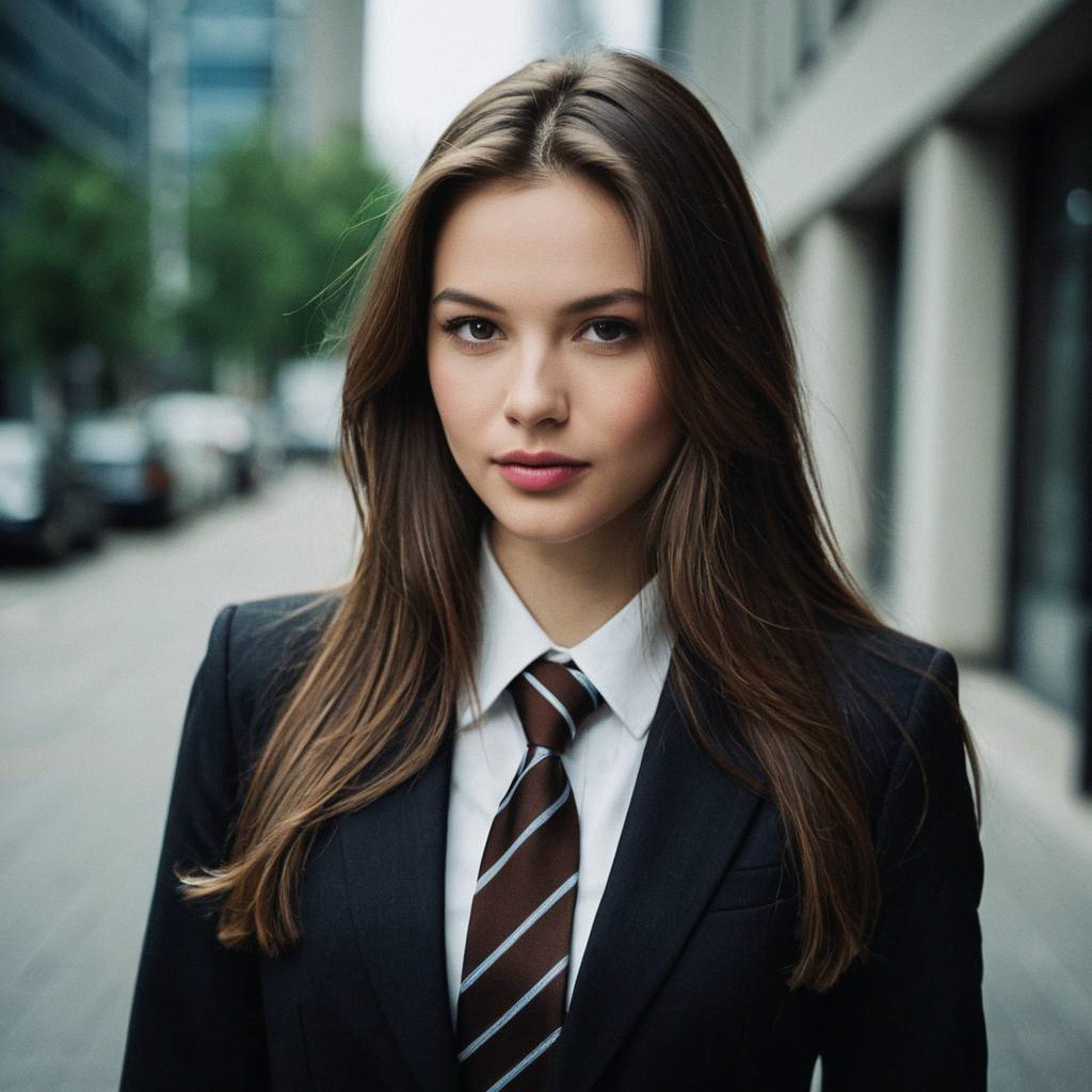Confident Business Woman in Urban Setting Confident Business Woman in Urban Setting
