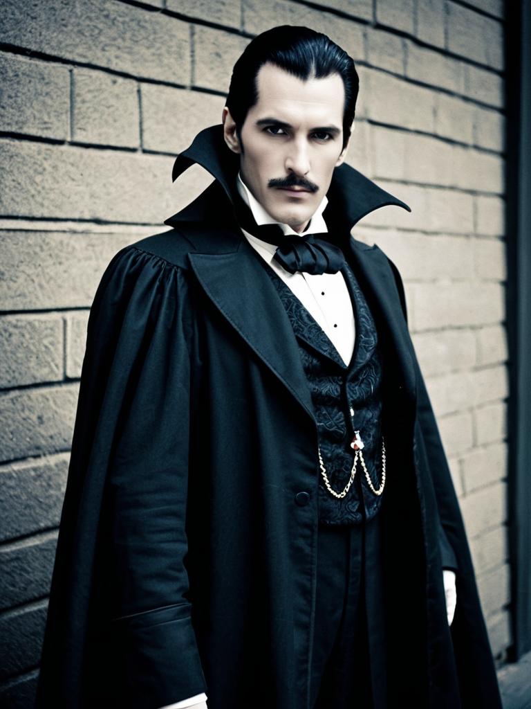 Realistic Bram Stoker Count Dracula Man Cosplay Costume