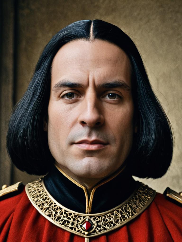 Regal Portrait of a Man in Elaborate Costume