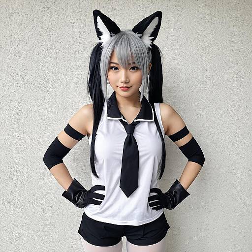 Realistic Aardwolf Kemono Friends Cosplay Woman Costume