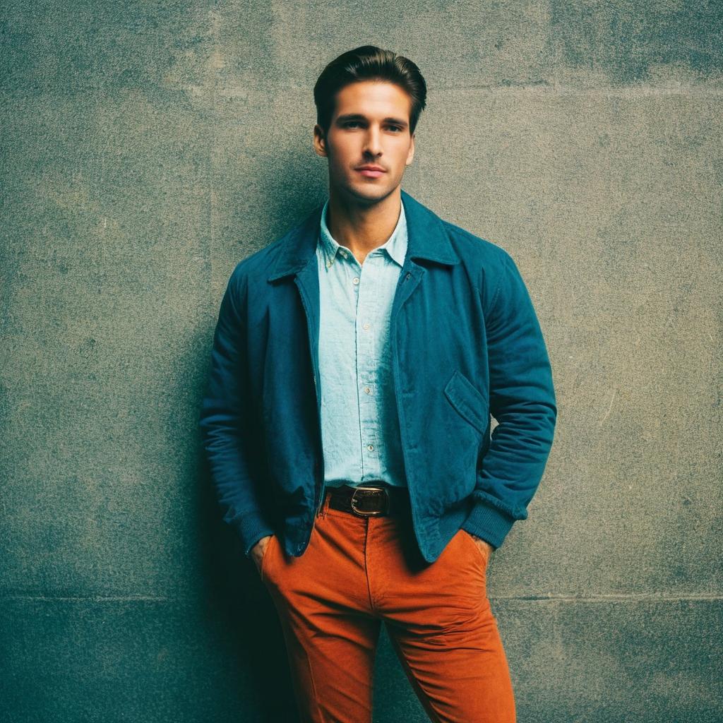 Confident Young Man in Urban Fashion Confident Young Man in Urban Fashion