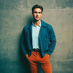 Confident Young Man in Urban Fashion