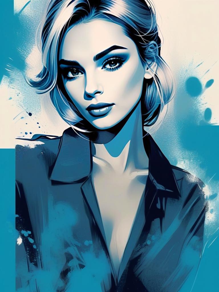 Vibrant Modern Woman Illustration Vibrant Modern Woman Illustration