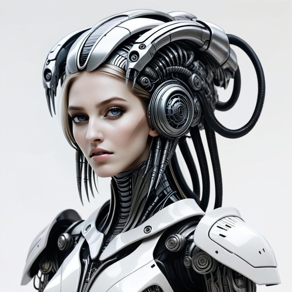 Futuristic Woman with Robotics