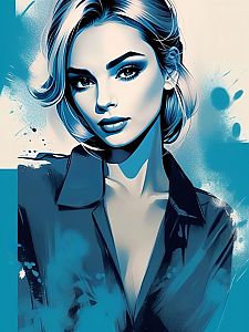 Vibrant Modern Woman Illustration
